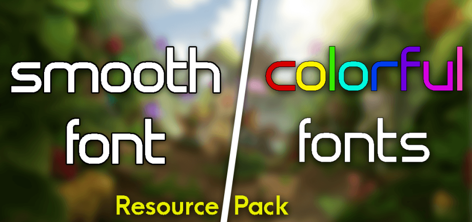 Thumbnail: Smooth & Colorful Fonts 64x | Total 10 Colors!