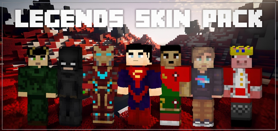 Thumbnail: Legends Skin Pack [16 skins!] Superman, Technoblade, Batman, etc.