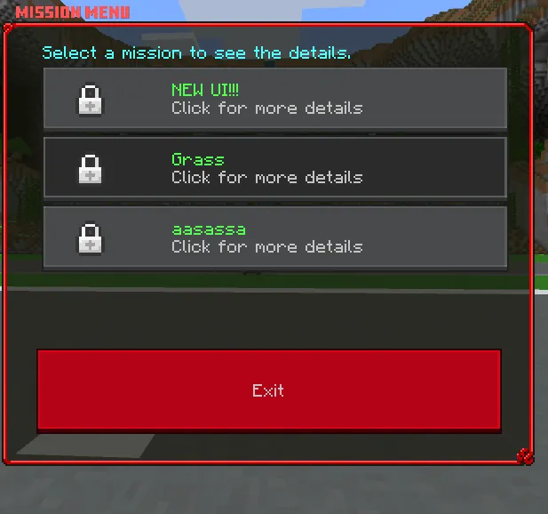 Show Missions: Screenshot
