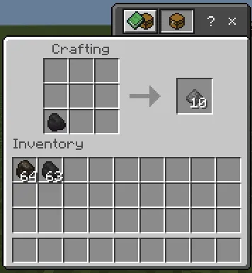 Coal into Gunpowder Recipe (Variant 3)