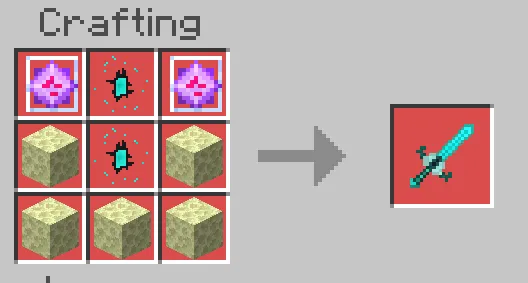 Holographic Endersteel Sword Recipe