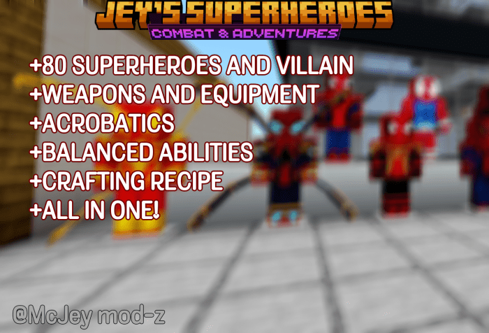 Jey's Superheroes Addon Banner