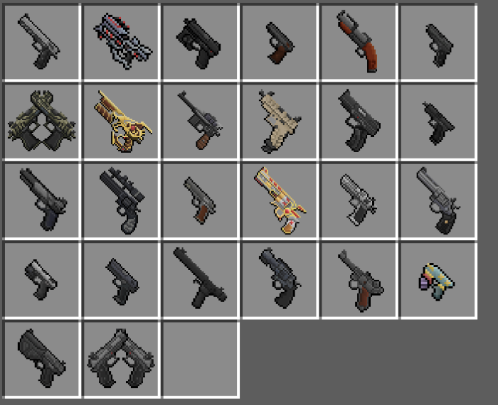 List of Pistols