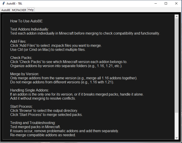 AutoBE - A Modpack Tool: Screenshot 4