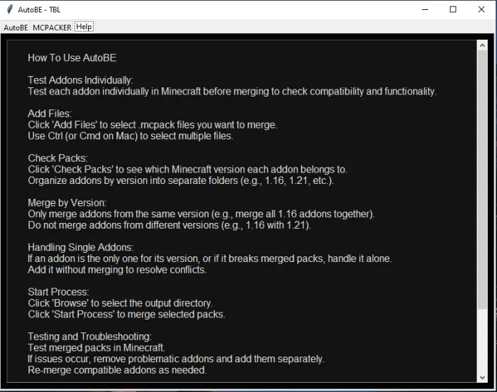 AutoBE - A Modpack Tool: Screenshot 4