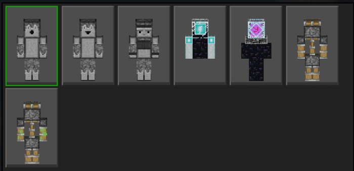 Blocky Heads Skin Pack Skins