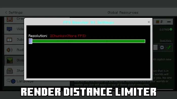 Render Distance Limiter: Screenshot