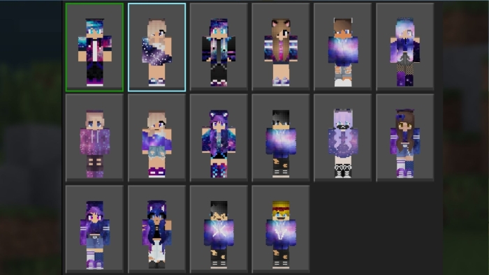 Galaxy Skin Pack Skins