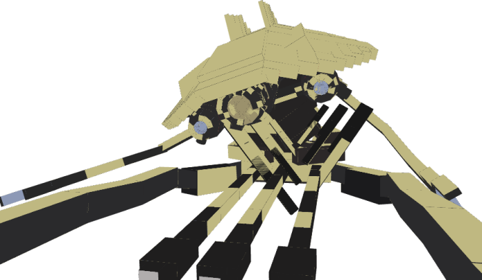 Falled Desert Tripod Model