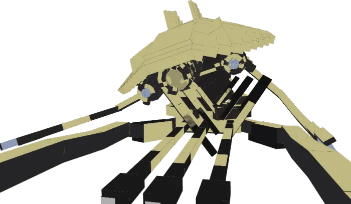 Falled Desert Tripod Model