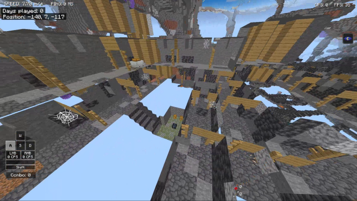 Mineshaft, Monument & Twin Trial Chambers Seed: Screenshot 1