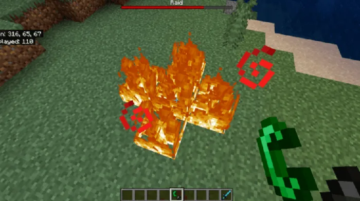 Flint and Steel Usage: Screenshot