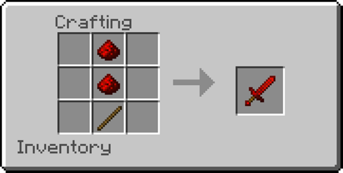 Redstone Sword Recipe