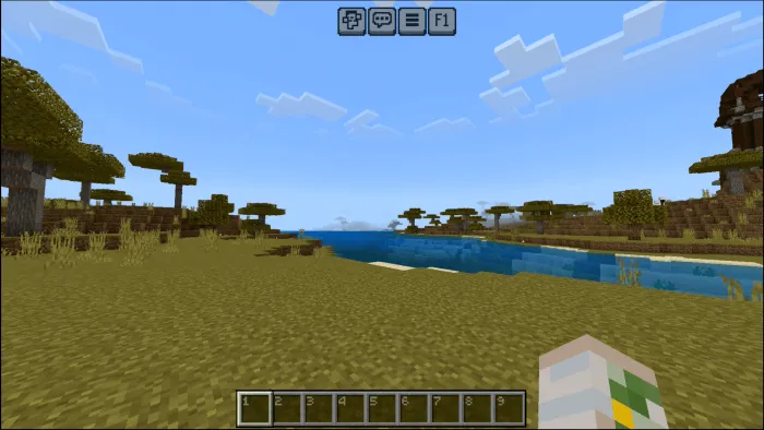 Clean Hotbar: Screenshot