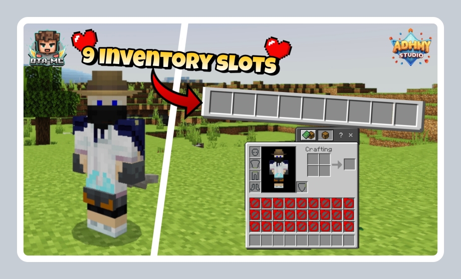 Thumbnail: Minecraft, but you only have 9 inventory slots