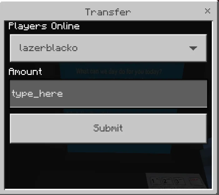 Transfer App: Screenshot