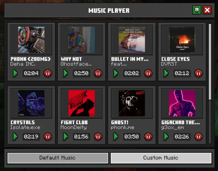 Music Player UI: Screenshot