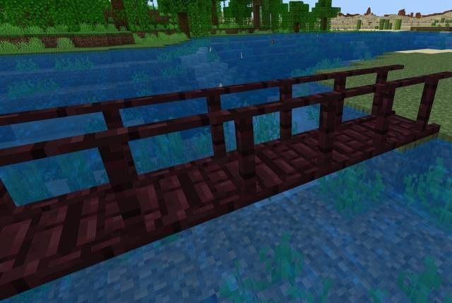 Nether Brick Bridge: Screenshot