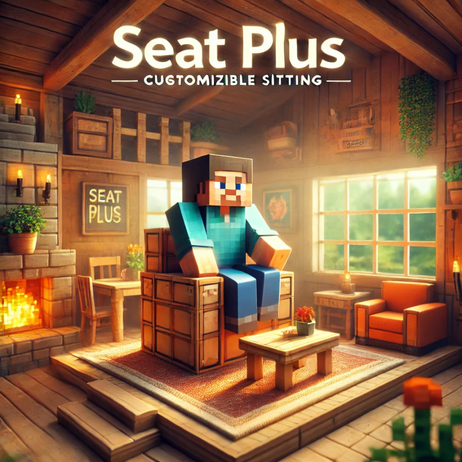 Thumbnail: Seat Plus: Customizable Sitting in Minecraft Bedrock