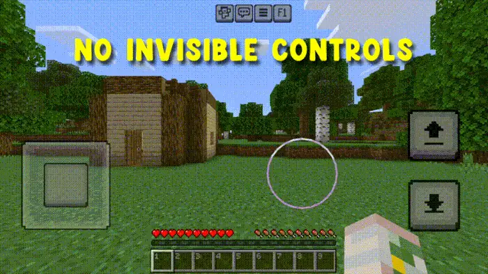 Invisible Touch Circle and Buttons: Showcase