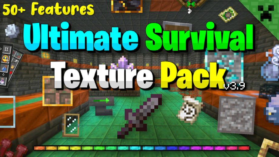 Thumbnail: Ultimate Survival Texture Pack v3.9.1 Hotfix | USTP