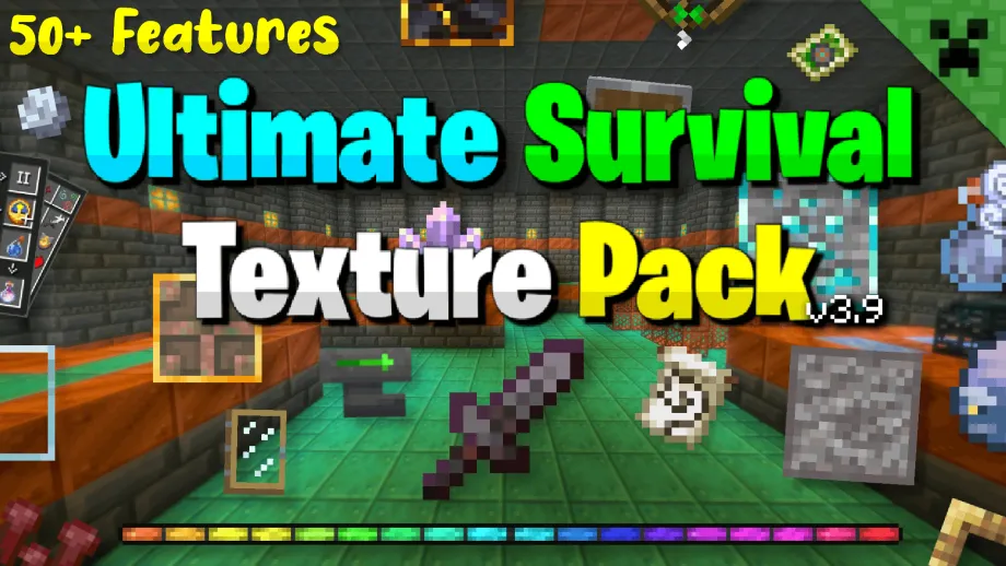 Thumbnail: Ultimate Survival Texture Pack v3.9.8 | USTP