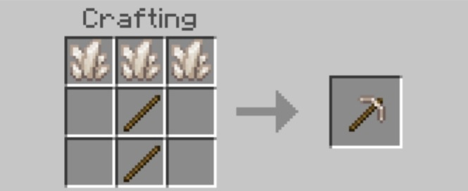 Quartz Pickaxe Recipe