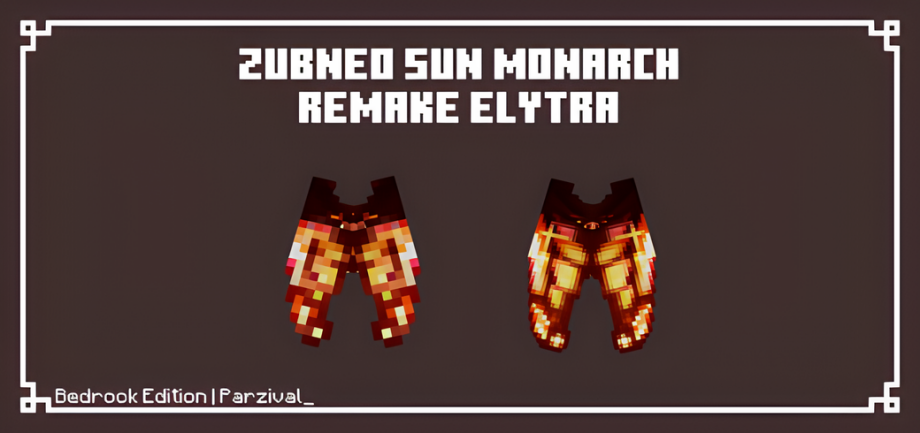 Thumbnail: Zubneo Sun Monarch Remake Elytra 16x and 32x | Bedrock Edition