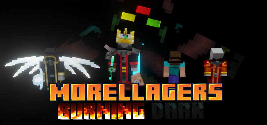 Thumbnail: Morellagers. A Better Illager Addon. Version 3.1: Burning Dark