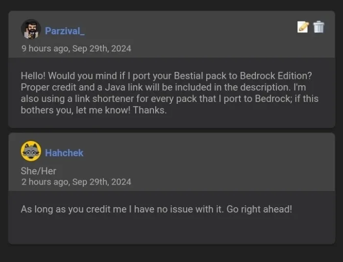 Hahchek's Permission for Parzival_