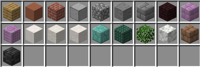 Tintable Blocks