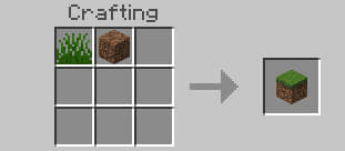 Grass Block Recipe (Variant 1)