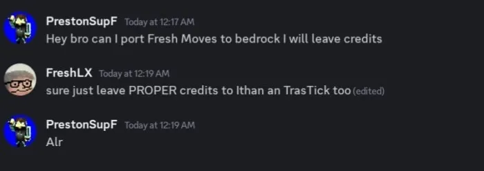 Permission from FreshLX