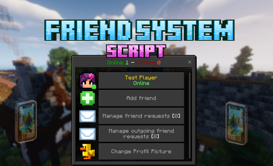 Thumbnail: Friend System (Script) (1.21.50)