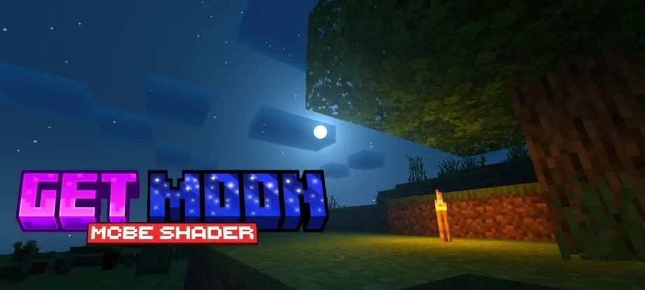 Thumbnail: Get Moon Shader | Supports RenderDragon [Realistic Shader for MCBE]