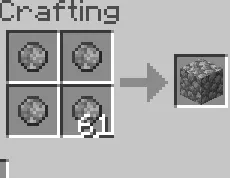Additional Cobblestone Recipe