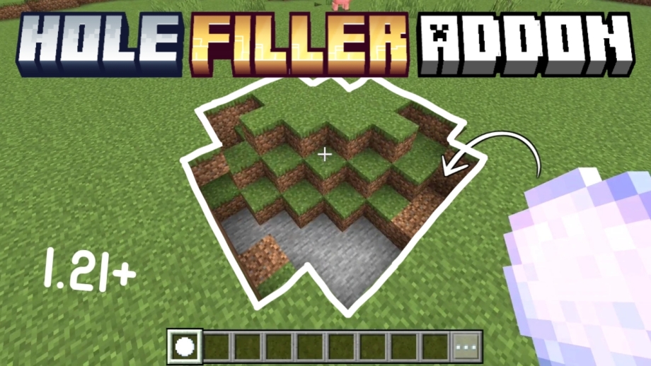 Thumbnail: Hole Filler Addon for MCPE/BE 1.21+