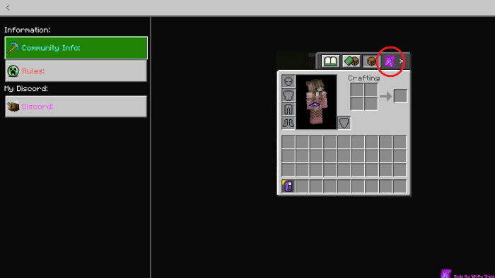 Custom UI to Crafting Menu: Screenshot