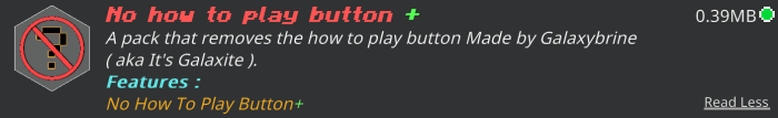 No How To Play Button Pack