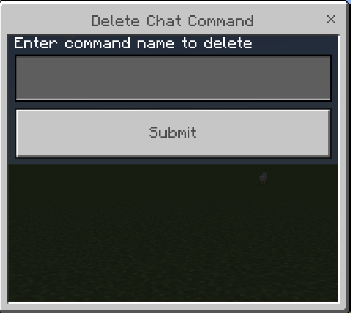 Delete Chat Command Menu