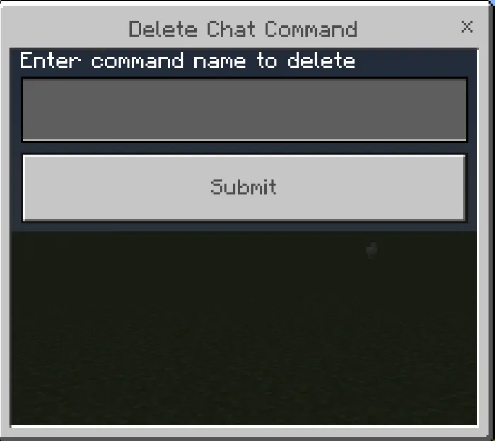 Delete Chat Command Menu