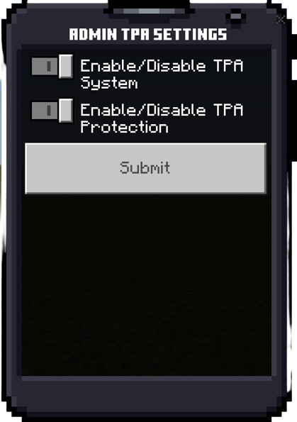 TPA Request Menu