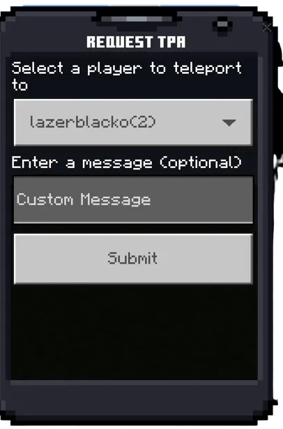 Request TPA Menu