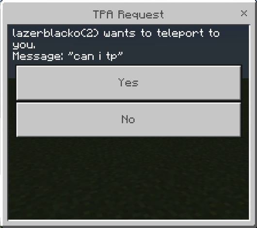 TPA Request Menu