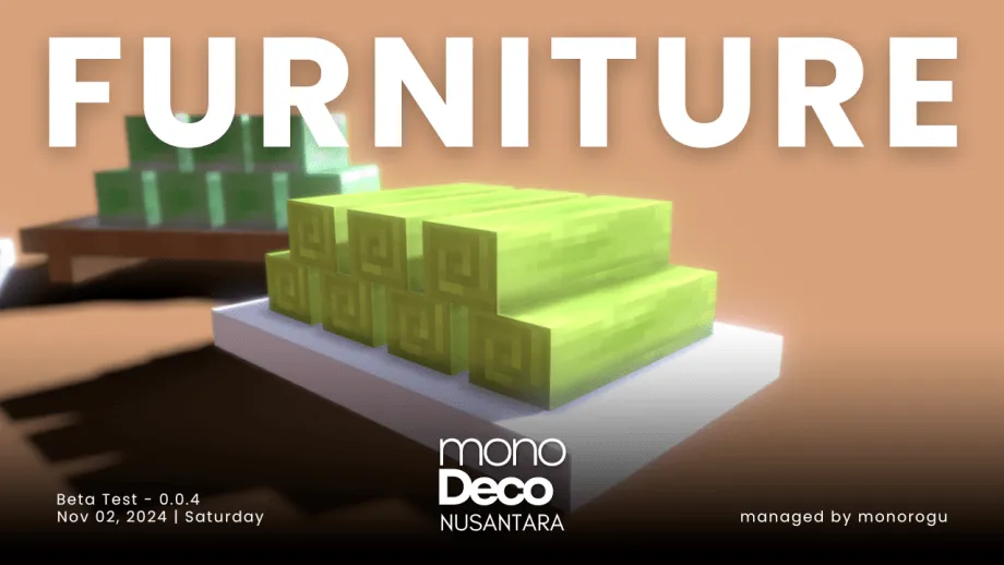Thumbnail: monoDeco Nusantara Addon Furniture | v0.0.4 | MCPE 1.21.44+