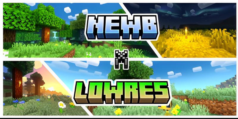 Thumbnail: Newb X Lowres Edition Shader | Support RenderDragon [ UPDATE v1.2 ]