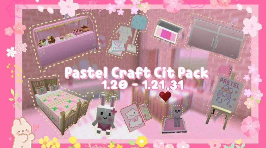 Thumbnail: :ೀ‧ ˚ Pastel Craft Cit Pack 🎀 ⊹1.20-1.21.30+˚ ♡ Minecraft Bedrock
