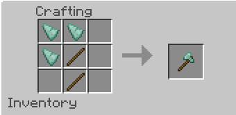 Prismarine Axe Recipe