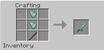 Prismarine Sword Recipe