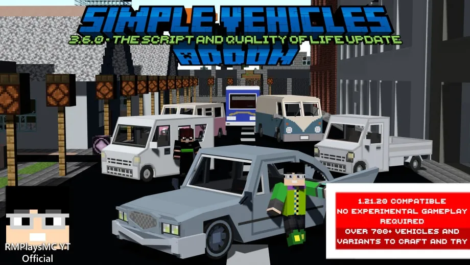 Thumbnail: Simple Vehicles Addon RMPlaysMC YT Version